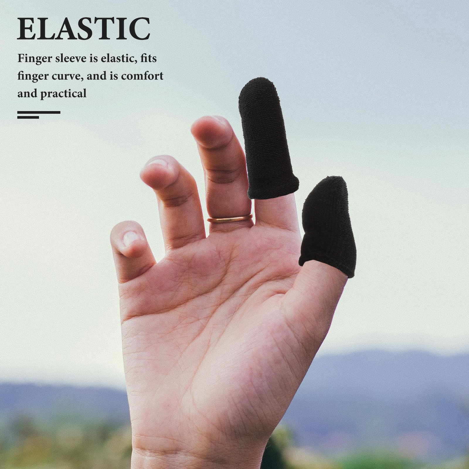 Touch Screen Gloves - 10Pcs Non Sweat Breathable Fiber Finger