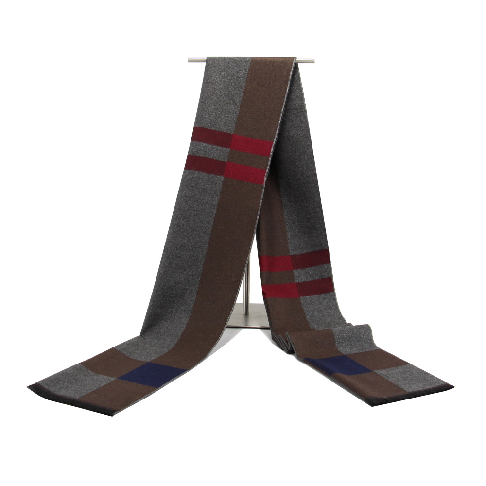 Wool Scarf Men - 2017New Plaid Men Scarf Warm Winter