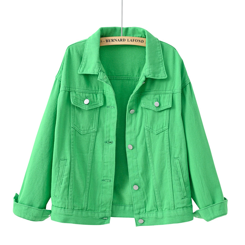 Down Jacket Packable - Solid Short Women's Denim Coat Spring
