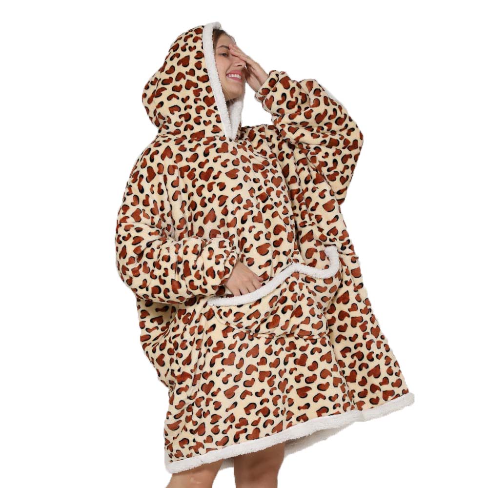 Lazy Hoodie Blanket Oversized  - Sherpa Hoodie Fleece 评论和价格