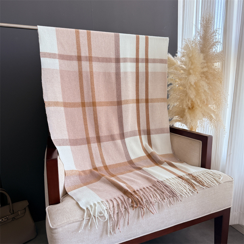 Women Scottish Plaid Imitation - Cashmere Pashmina Wrap 评论和价格