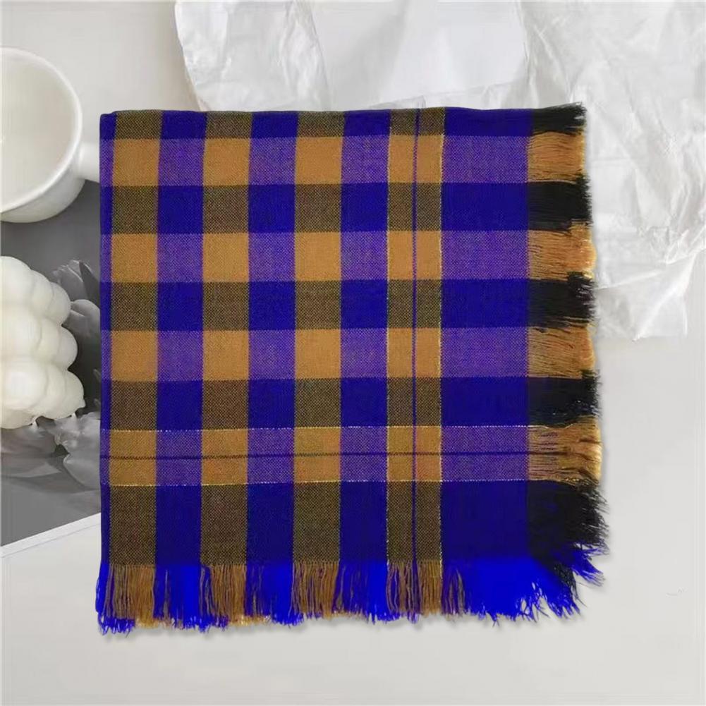 2025 Wool Square Scarf Tassel  - Wool Scarf Men 评论和价格