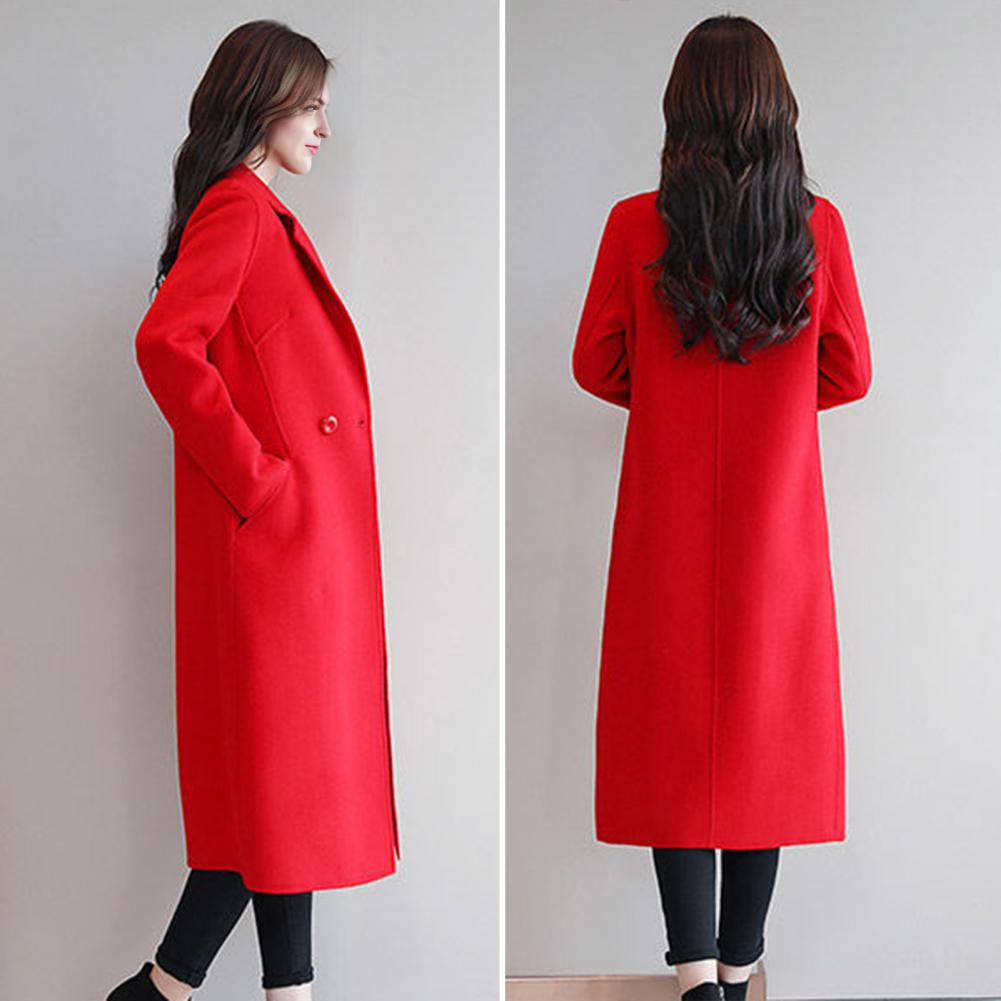 Women Wool Coat Wool Coat Wome - Wool Coat Peacoat 评论和价格