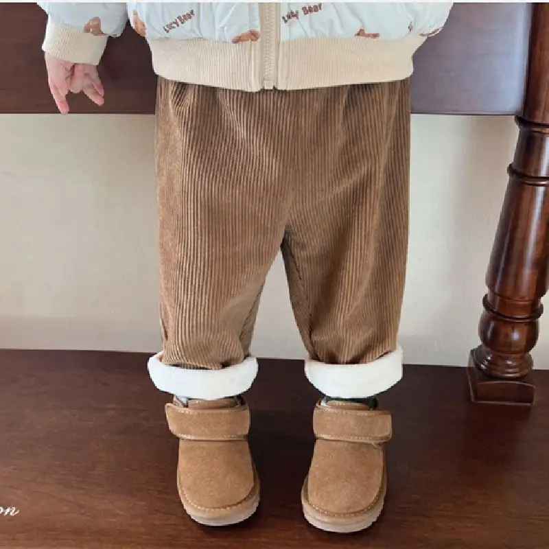 Autumn Winter Children Clothes - Corduroy Pant Warm 评论和价格