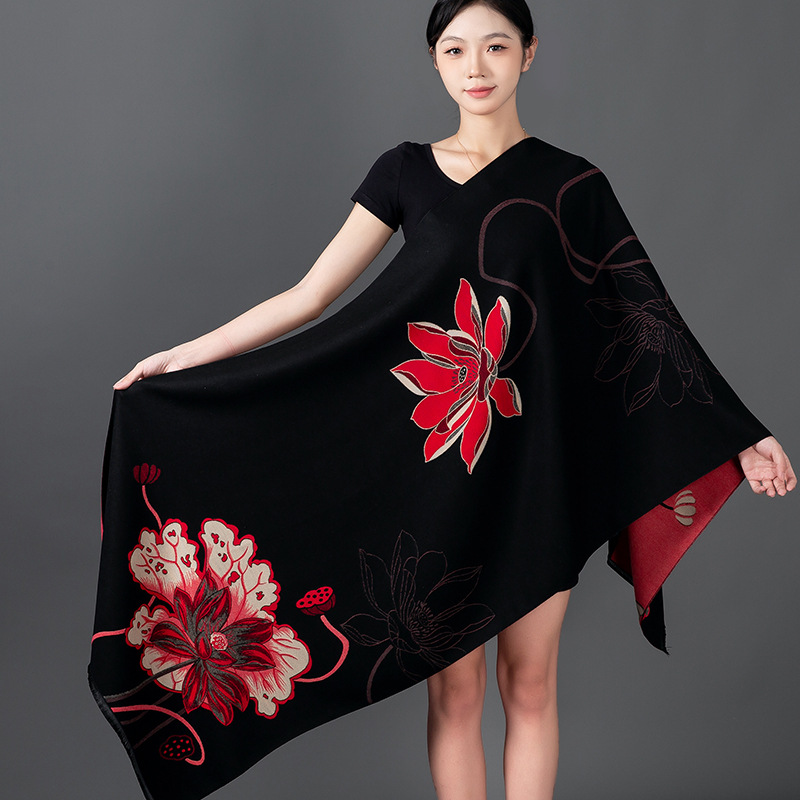 Women Winter Shawl Cashmere Sc - Cashmere Pashmina Wrap 评论和价格
