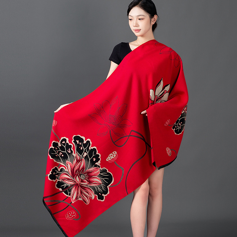 Women Winter Shawl Cashmere Sc - Cashmere Pashmina Wrap 评论和价格