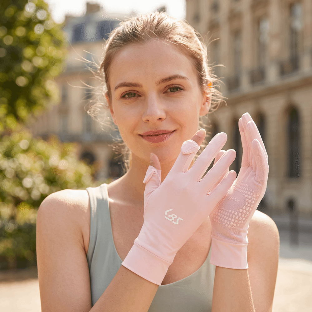 Women Ice Silk UV Protection G - Touch Screen Gloves 评论和价格