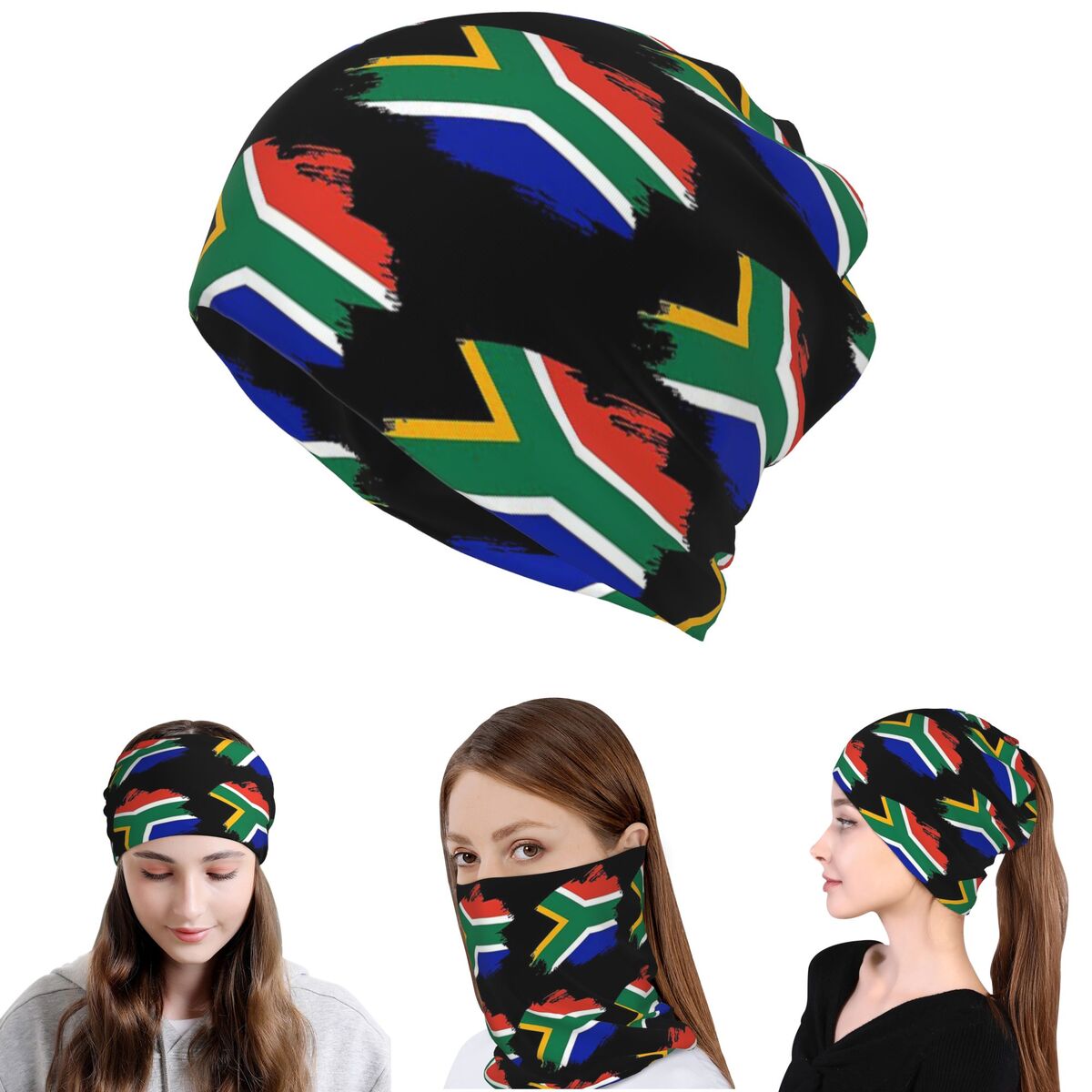 South African Springboks Flag  - Knit Beanie Hat Warm 评论和价格