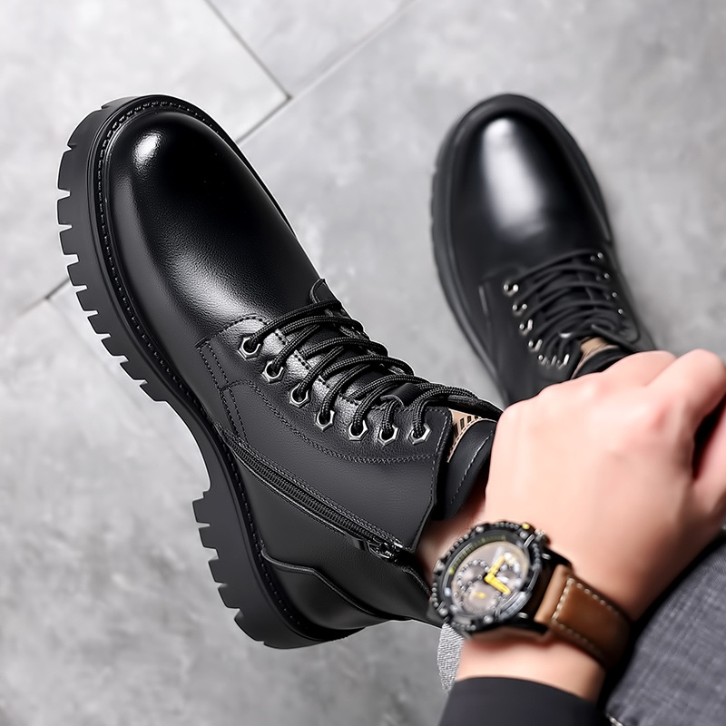 Men Classic Genuine Leather Bo - Waterproof Winter Boot 评论和价格
