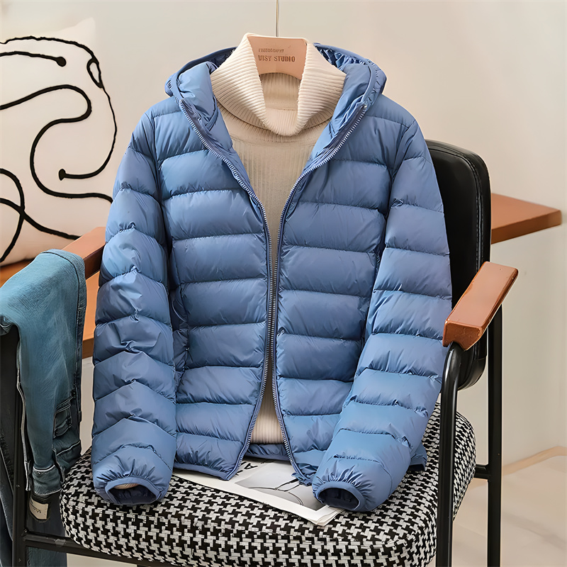 Plus Size Women Hooded Korean  - Down Jacket Packable 评论和价格