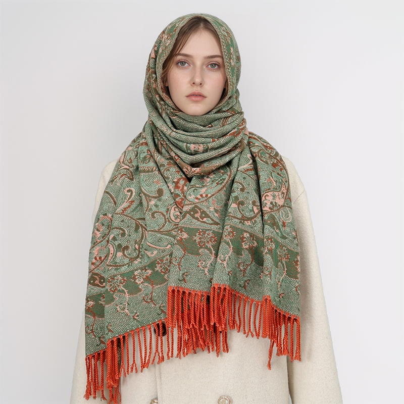 2024 Fashion Ethnic Style Wome - Cashmere Pashmina Wrap 评论和价格