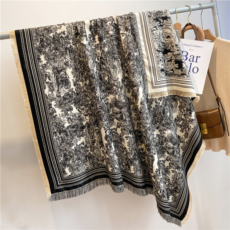 Luxury Scarf Women Cashmere Bl - Cashmere Pashmina Wrap 评论和价格