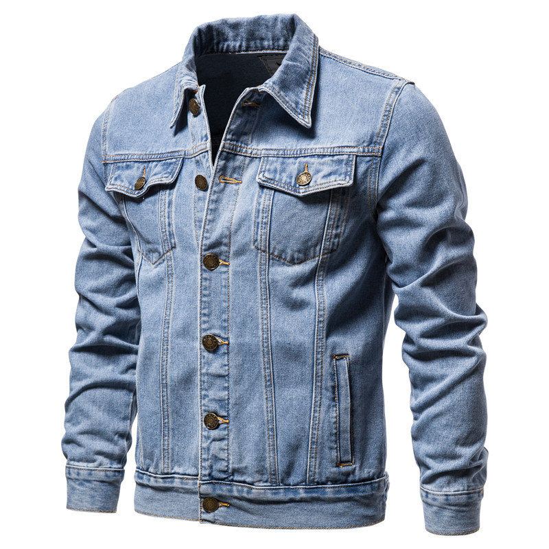 2025 Autumn Men Solid Denim Ja - Down Jacket Packable 评论和价格