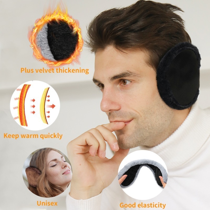 Thicken Fur Earmuffs Men Women - Winter Headband Fleece 评论和价格