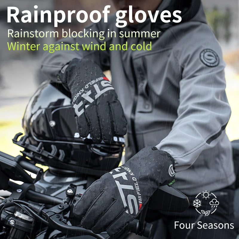 Four Season Waterproof Motorcy - Touch Screen Gloves 评论和价格
