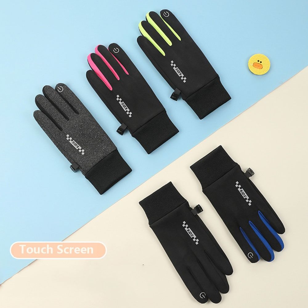 Non-slip Winter Children Bicyc - Touch Screen Gloves 评论和价格