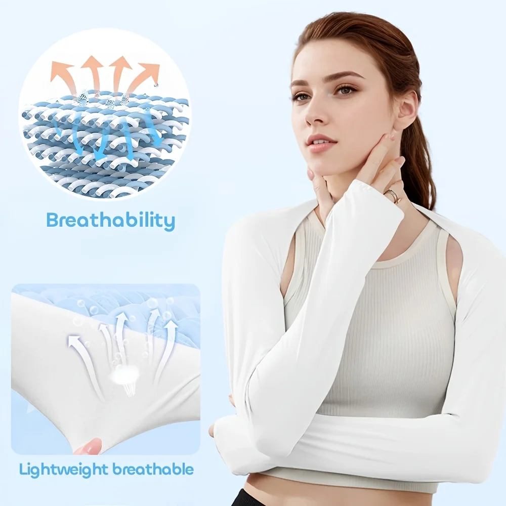 1pc Ice Silk UV Protection Arm - Shawl Wrap Winter 评论和价格